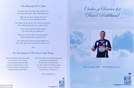 Kath rathband (centre) at her estranged husband's funeral. Pc David Rathband Funeral Brother Darren S Barely Veiled Eulogy Attack On Pc S Wife Kath Daily Mail Online