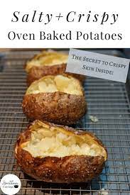 Crispy Baked Potatoes Southern Cravings Recipe Crispy Baked Potatoes Baking Baked Potato Oven