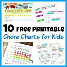 free printable preschool chore chart the mommy ideas make a