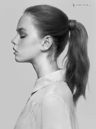 artstation 侧脸基础习作 he xiaosong female face drawing face photography woman face