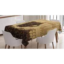 Shop horseshoe ivory lacquered linen 46 coffee table. Coffee Tablecloth Wayfair