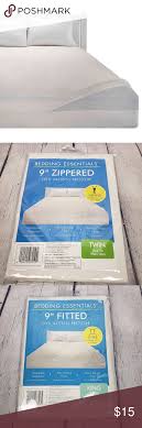 Bedding Essentials Vinyl Zippered Mattress Protect Bedding Essentials Mattress Vinyl