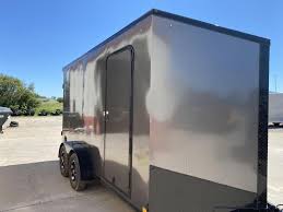 Aluma's enclosed cargo trailers include specialty interior lining, rear ramp door, dome lights, vents, stabilizers, and much more! 2021 Impact 7x14 Shockwave Series W Atv Escape Door Enclosed Cargo Trailer Lowry Trailers In Grinnell Ia Find Trailers For Sale In And Near Des Moines Ia And Cedar Rapids Ia