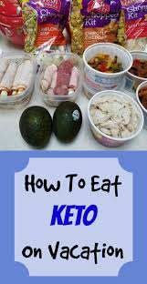How To Eat Keto On Vacation Includes A Meal Plan And Nutritional Information Ketogenic Diet Meal Plan Easy Ketogenic Meal Plan Diet Meal Plans