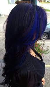 Ink blue is more like an electric blue color that brings all the attention to your hair. Dark Electric Blue Highlights Hair Styles Black Hair Tips Dyed Hair