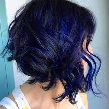 20 Dark Blue Hairstyles That Will Brighten Up Your Look Blue Hair Highlights Blue Hair Hair Styles