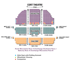 cort theatre seating chart theatre in new york