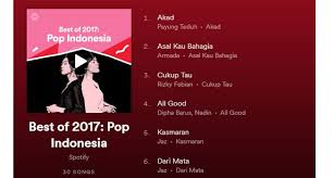 Ini 30 Lagu Pop Terbaik Indonesia Sepanjang 2017 Versi Spotify