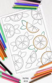 These shades work well with all types of orange hues. Oranges Coloring Page Easy Peasy And Fun