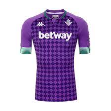 Polyflek (heat press) made in. Jersey Kappa Real Betis Balompie Away Jersey Pro 2020 2021 Purple Futbol Emotion