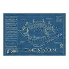 Ballpark Blueprints Baseball Stadium Baseball Wall Art Baseball Wall