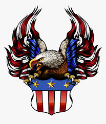 The bald eagle is a national animal as well as the national bird of the us. American Flag Eagle Png Black And White Download Bald Eagle With Shield Transparent Png Kindpng