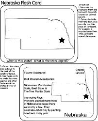 If you had to guess your state's flower, bird, or tree, would you know the answer? Us State Flash Cards Nebraska Coloring Page Crayola Com