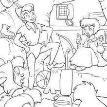 Peter Pan Coloring Pages Wendy In Her House Coloring Pages Peter Pan Coloring Pages Disney Coloring Pages