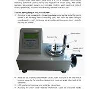 ANH Digital Torsion Spring Tester is used for testing and ...