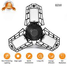 Led Garage Lights 60w Ultra Bright Trilight Lamp Garage Ceiling Light 6000k Nature Light For Shop Garage Warehouse Walmart Com Walmart Com