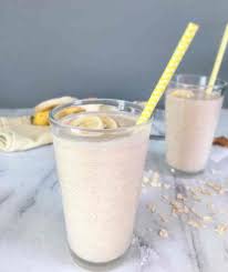 Bananas and oats protein shake:. Peanut Butter Banana Oatmeal Smoothie Your Choice Nutrition