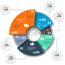 Pie Chart Modern Paper Infographics In A Pie Chart For Web