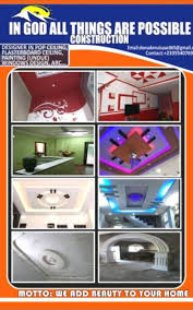 Painting the ceiling in a shade lighter than the walls and fixtures suits a small bathroom perfectly. Contact Me For P O P Room Designing Plaster Board Ceiling Painting And Tailing Facebook