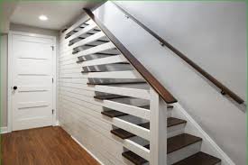 These trendy white stair tread are fully customizable options. Stair Treads Shiplap Siding White Oak Wauwatosa Open Staircase Carmel Builders
