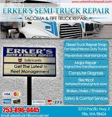 Erker S Semi Truck Repair I 5 Exit 136 Truck Stop Service Directory