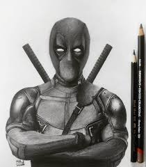 You can stop at this quick drawing for a rough, sketchy look or go for a more finished look by continuing to the step below. Deadpool Drawing In Pencil Animals Pencil Drawing