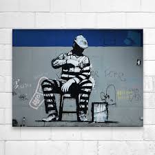 Unser konfigurator macht es ihnen dabei möglich, ihr leinwandbild auf unterschiedlichste art und weise für sich zu. Wandbild Auf Leinwand Banksy Graffiti Kunstdruck Street Art Selfmade Bild Ebay