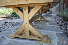 Modern trestle table by fine woodworking. How To Build A Chunky X Farmhouse Table Pretty Handy Girl