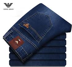 36 00 Usd 2019 Hot Sale New Men S Armani Jeans Men Brand Business Straight Blue Jeans Size 29 42 Armani Jeans Men Armani Jeans Ripped Jeans Men