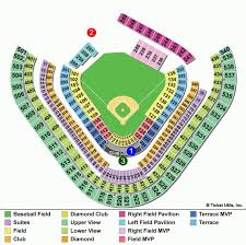 Dodger Stadium Detailed Seating Chart With Seat Numbers