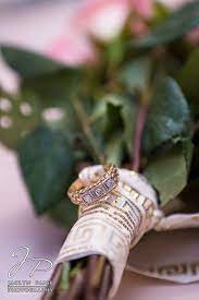 How To Incorporate Deceased Parents Into Wedding Father Of The Bride S Wedding Ring Attached To Bouquet Jaclyn Deceased Wedding Mom Wedding Backyard Wedding