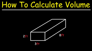 Simply multiply the 3 figures together. How To Calculate The Volume In Cubic Feet Cubic Meters Youtube