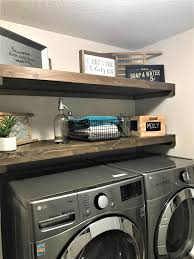 Laundry Shelves Farmhouse Shelf Custom Brown Wood Shelf Laundry Room Furniture Near Me Olathe Farmhouse Shelves Wood Shelves Furniture Near Me