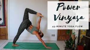 Power Vinyasa 45 Minute Yoga Flow Cat Meffan Youtube Yoga Flow Vinyasa Yoga Core Workout
