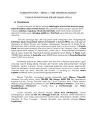 • hidup antara 2 s/d 1 juta tahun yang lalu • badannya tegak. Assignment Sejarah Tamadun Dunia