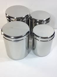 Perfect color for our stainless steel kitchen. Qualways Jumbo Stainless Steel Kitchen Canister Set Of 4 Set Of 4 6 Qualways Llc