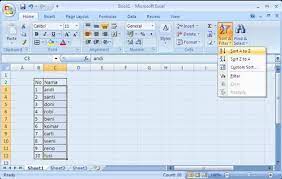 Rumus untuk mengurutkan huruf di excel : Http Computer0912 Blogspot Com 2014 02 Cara Mengurutkan Nama Sesuai Abjad Di Html