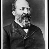 President James A. Garfield, half-length portrait, facing right]