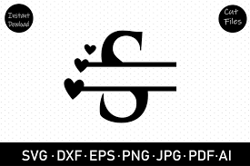 Download Silhouette Studio Regal Split Alphabet Laurels Ready To Cut Vector Files For Silhouette Cricut Letter S Split Monogram Svg Png Dxf Templates Craft Supplies Tools Safarni Org
