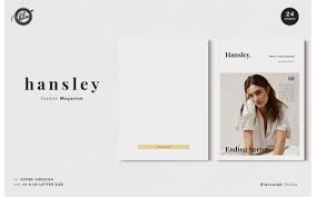 Enthica / fashion magazine indesign template. Hansley Fashion Magazine Template 112676 Templatemonster