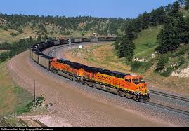 Bnsf Ge Es44ac No 5904 Leads A Coal Train Climbing The Grade Of Nebraska S Crawford Hill At Windy Point A K A Breezy Point West Bnsf Railway Train Nebraska