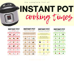 The Ultimate Guide To Instant Pot Cooking Times Free Pdf
