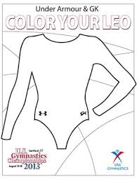 Under Armour And Gk Color Your Leo Contest Gymnastics Skills Gymnastics Coaching Gymnastics Camp