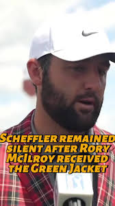 Why did Scottie Scheffler slip away without a word after Rory McIlroy  received the Green Jacket The truth behind it is heartbreaking#foryou #fyp  #celebrities #usa #us #celebrity #golf ...