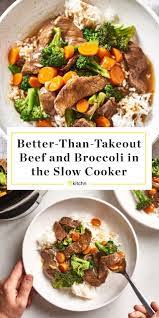 How To Make Better Than Takeout Beef And Broccoli In The Slow Cooker Recipe Broccoli Beef Slow Cooker Beef Easy Beef And Broccoli