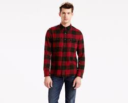 Black And White Buffalo Plaid Shirt Mens Levi 039 S Flannel Shirt Men 039 S Buffalo Plaid Red Amp Black Cotton Long Sleeve Size M Ebay Mens Flannel Shirt Mens Shirts Black And Red