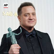 Brendan Fraser took home the SAG award for best actor for his performance  in “The Whale.” “Believe me, if you just stay in there and put one foot in  front of the