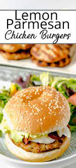 Lemon Parmesan Chicken Burger Recipe In 2020 Chicken Burgers Recipe Ground Chicken Recipes Easy Ground Chicken Recipes