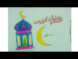 رسم فانوس رمضان خطوه بخطوه4 رسم فانوس رمضان سهل وبسيط للمبتدئين والأطفال 4ramdan lantern drawing youtube drawings