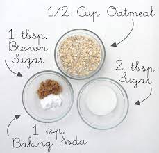 Oatmeal Coconut Cookie Scrub Diy Oatmeal Body Scrub Recipe Baking Soda Face